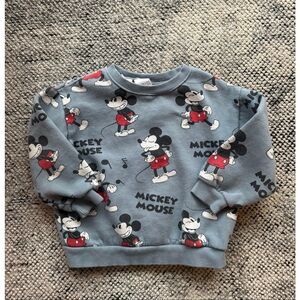 Zara Disney Mickey Mouse 4-5 Year Old Boys Sweatshirt